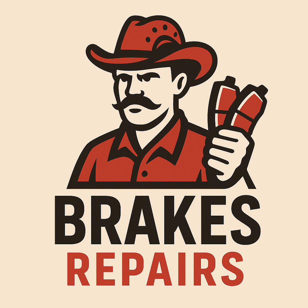 Brakes Repair Service logo with custom design for automotive brake repair branding